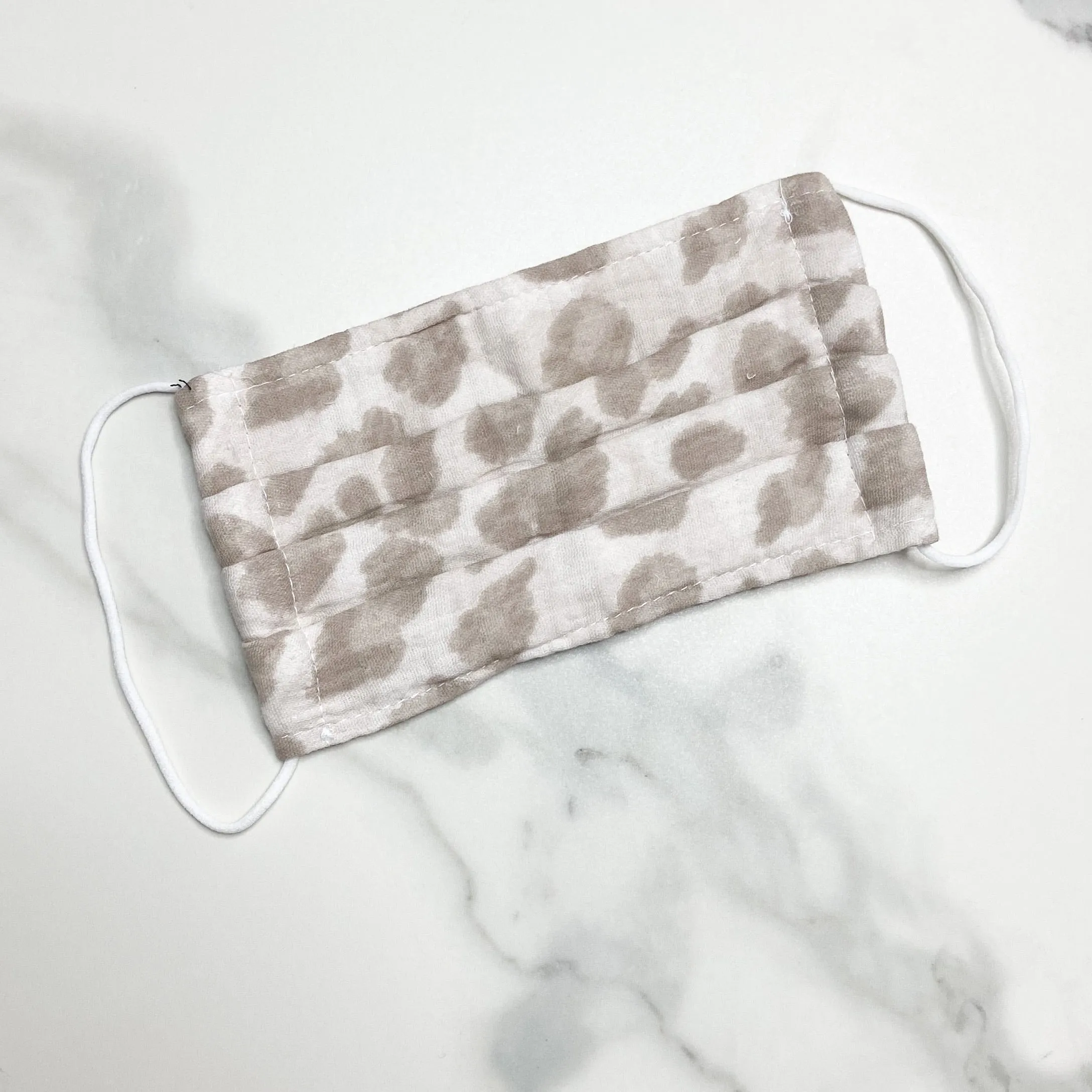 Khaki Cheetah Face Mask