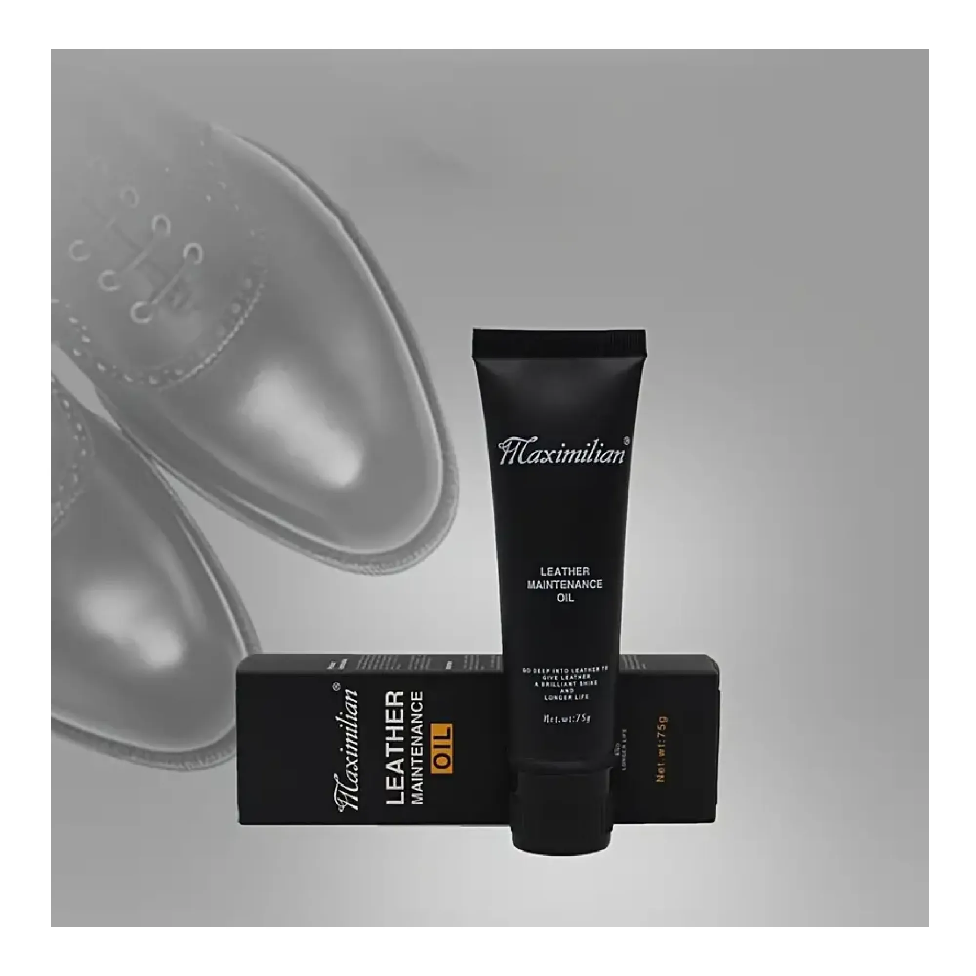 Large Capacity Shoe Polish, Black/Colorless Leather Maintenance Oil