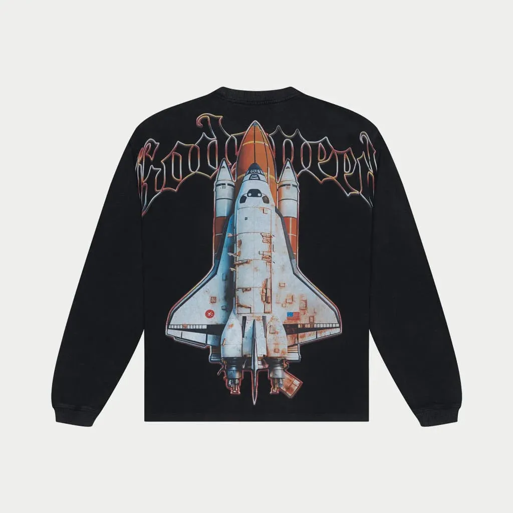 Lift Off LS T-Shirt (Black Wash) - GLOLSTEEBW