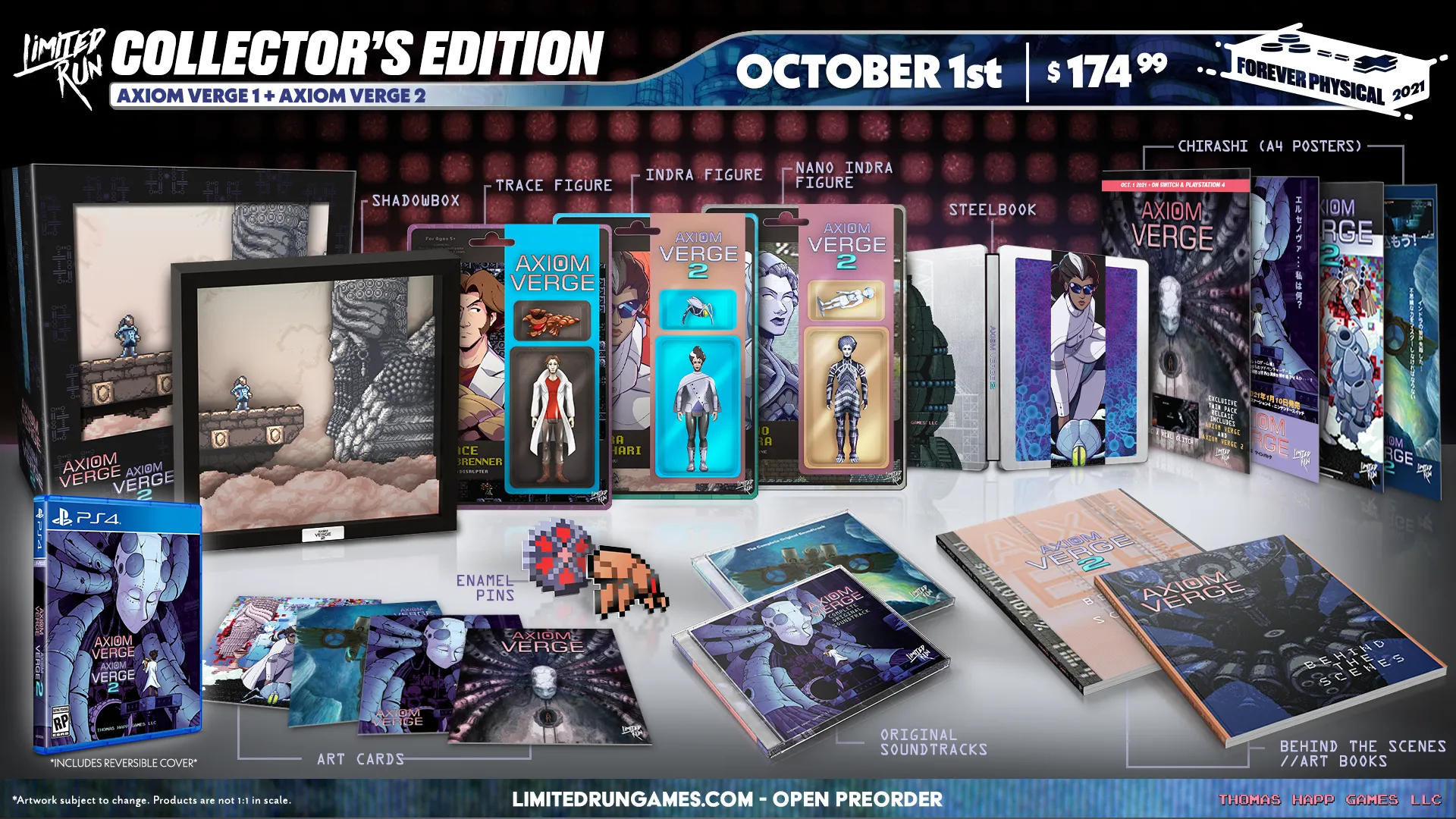 Limited Run #430: Axiom Verge 1 & 2 Double Pack Collector's Edition (PS4)