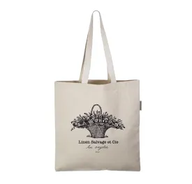 Linen Salvage Vintage Logo Canvas Market Bag