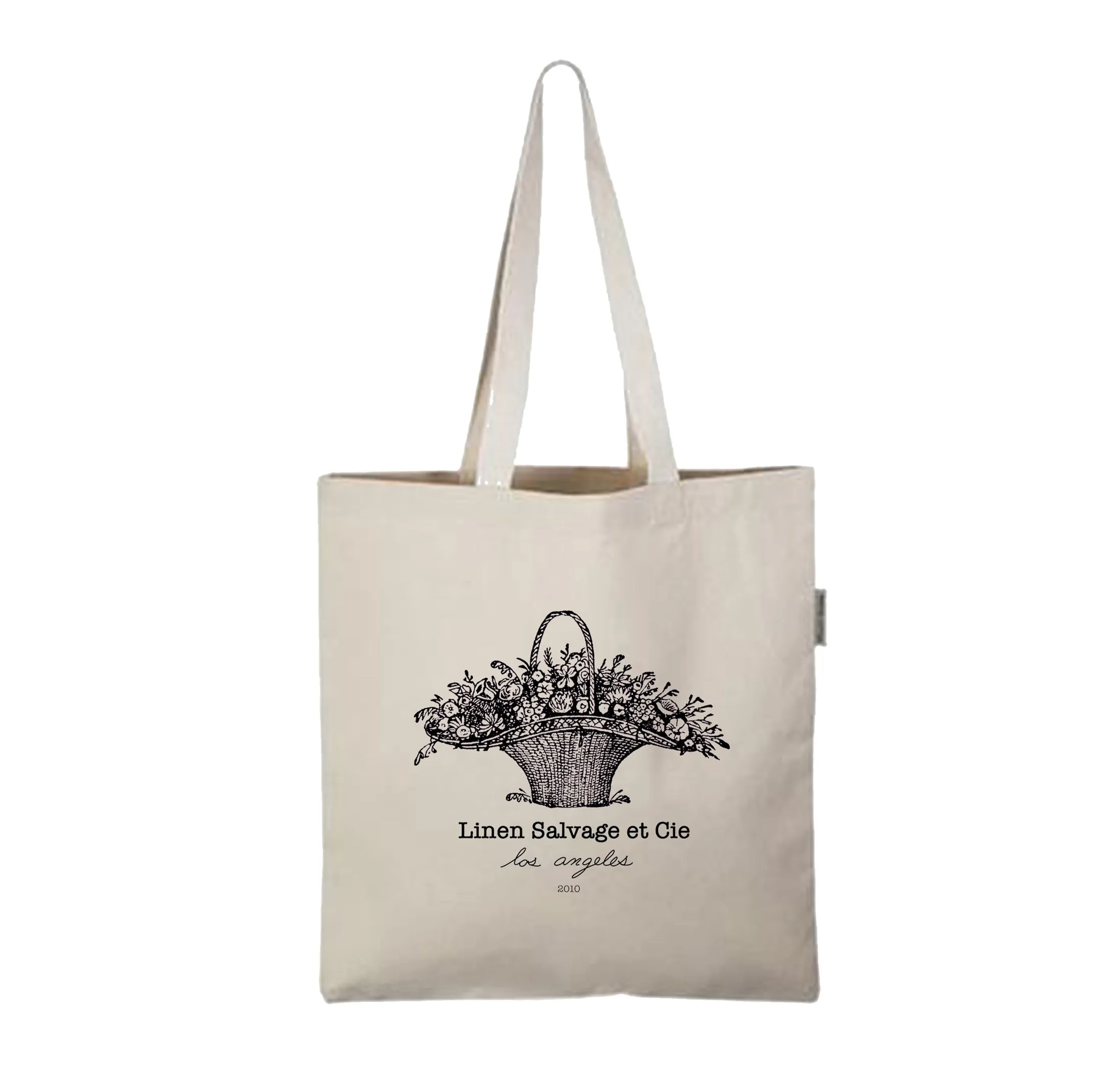 Linen Salvage Vintage Logo Canvas Market Bag