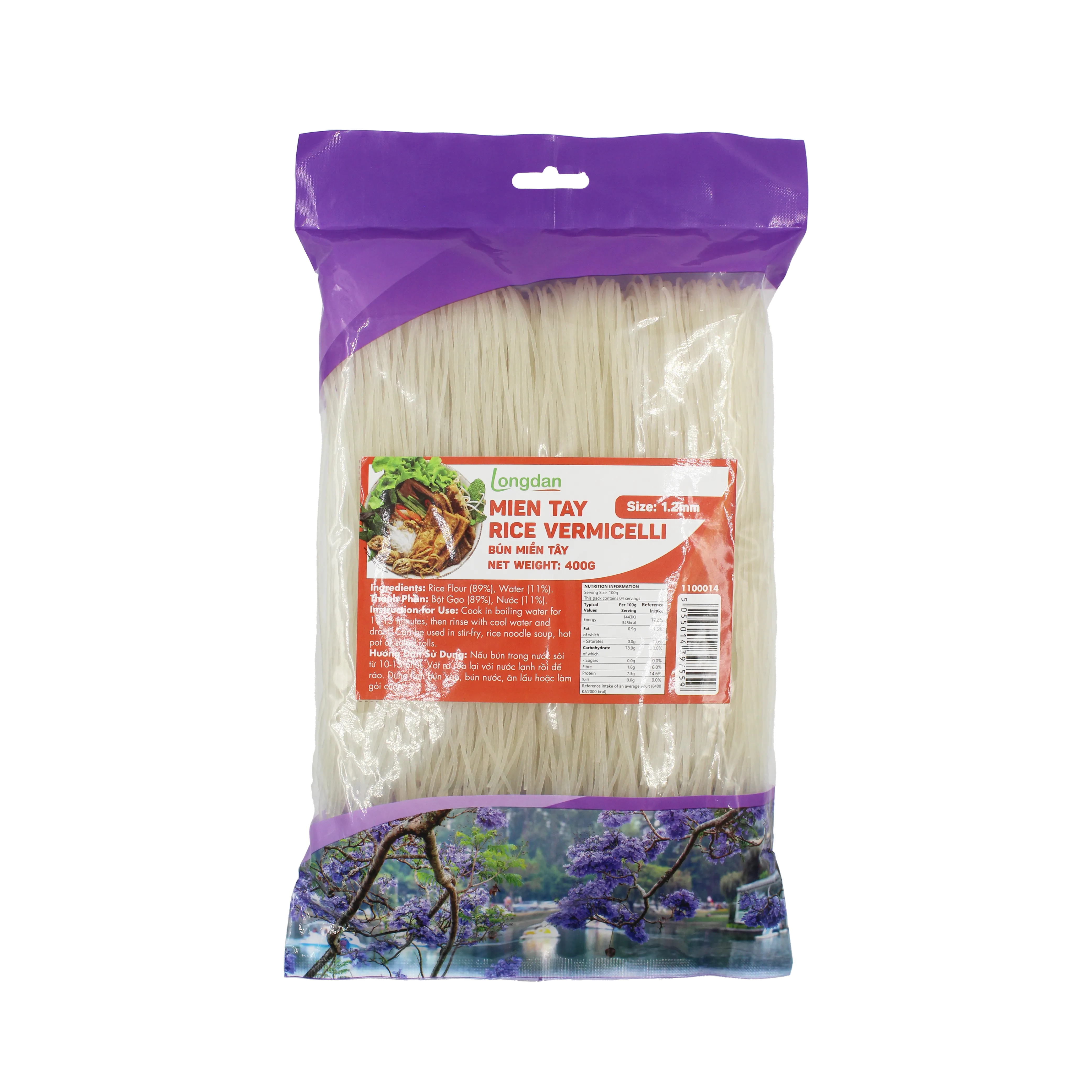 Longdan Mien Tay Rice Vermicelli 1.2mm 400g (Case 25)