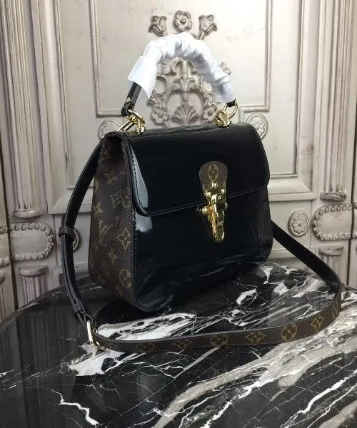 LV Cherrywood PM Patent Leather Black