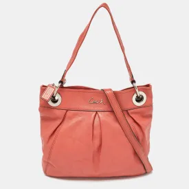 Orange Leather Ashley Crossbody Bag