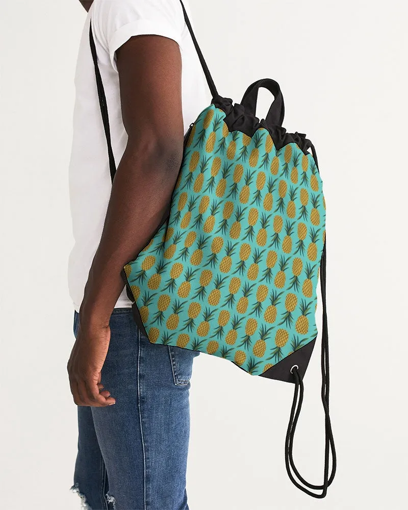 Pineapple Canvas Drawstring Bag