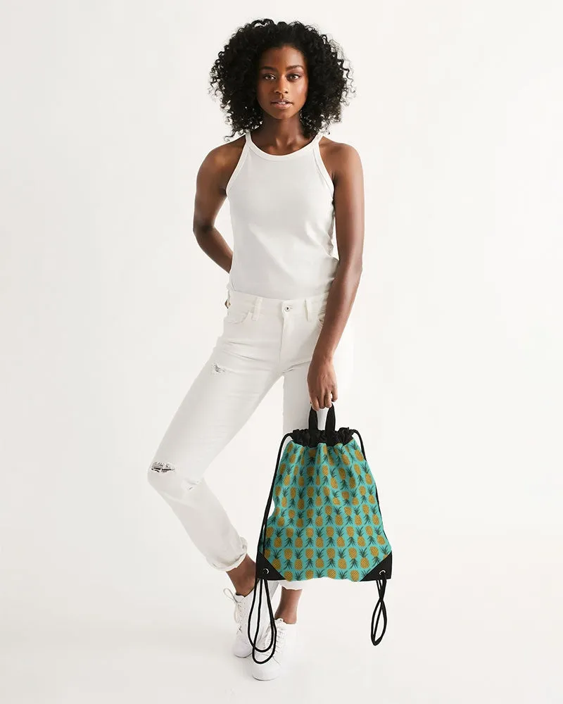 Pineapple Canvas Drawstring Bag