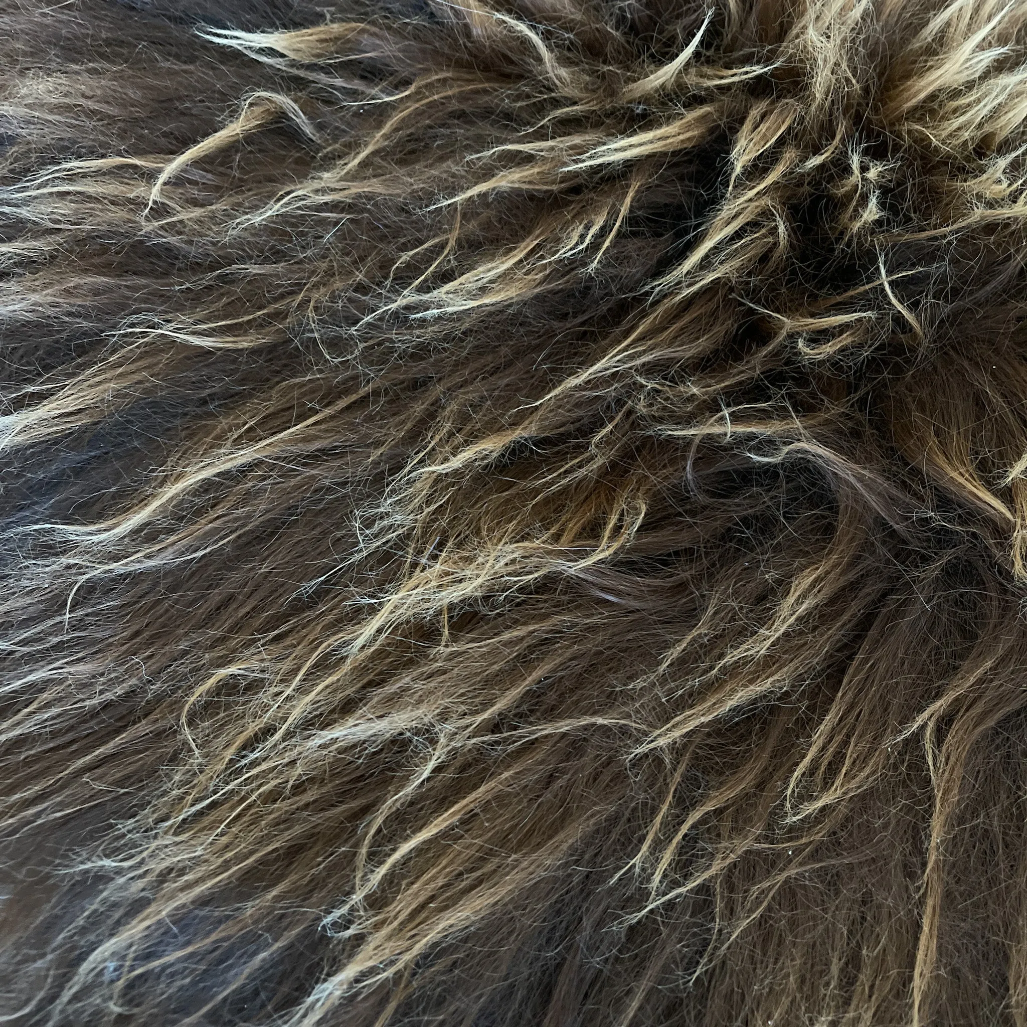 Premium Icelandic Sheepskin Rug Extra Large - Brown Long Wool