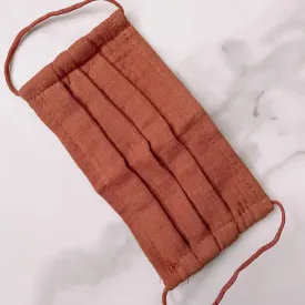 Rust Cotton Face Mask