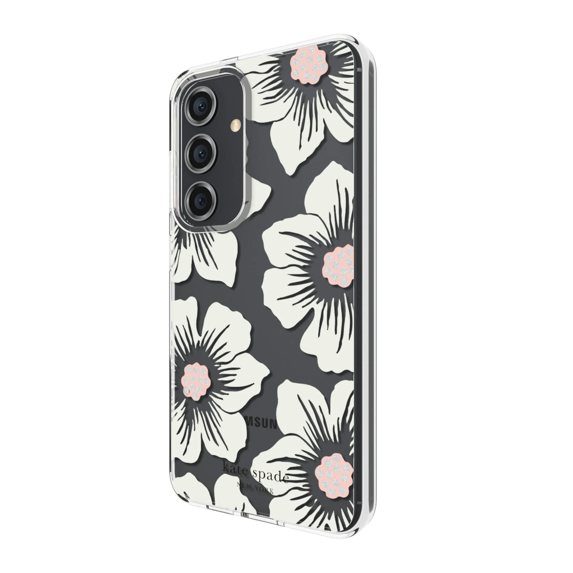 Samsung Galaxy S24 5G Kate Spade Protective Hardshell Case - Hollyhock Cream - 15-12434