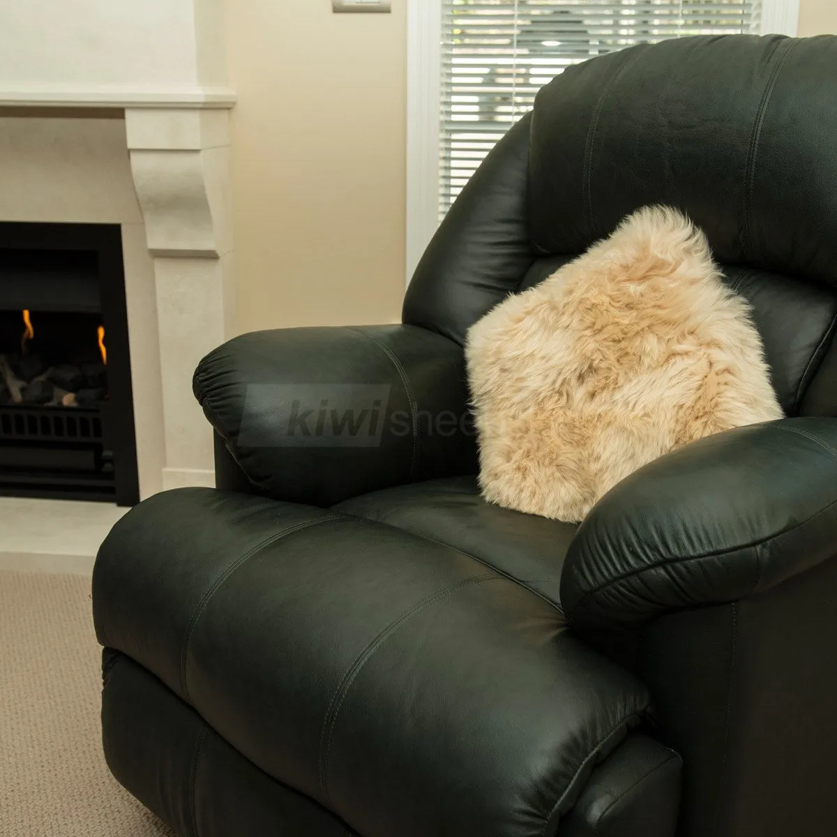 Sheepskin Pillow/Cushion Cover 35cm