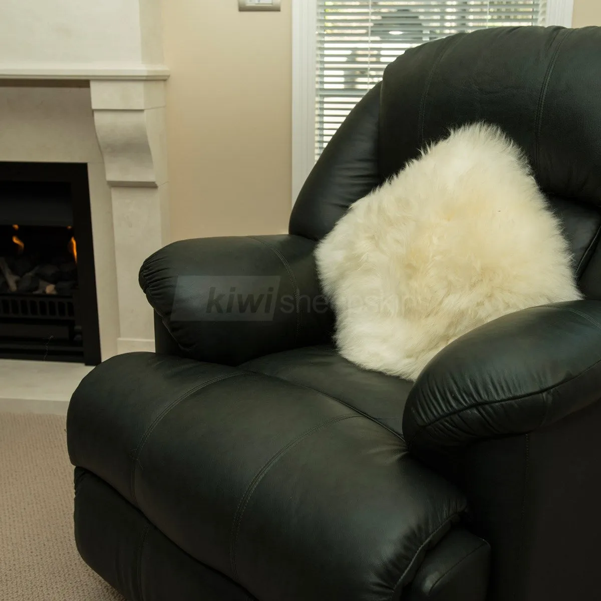 Sheepskin Pillow/Cushion Cover 35cm