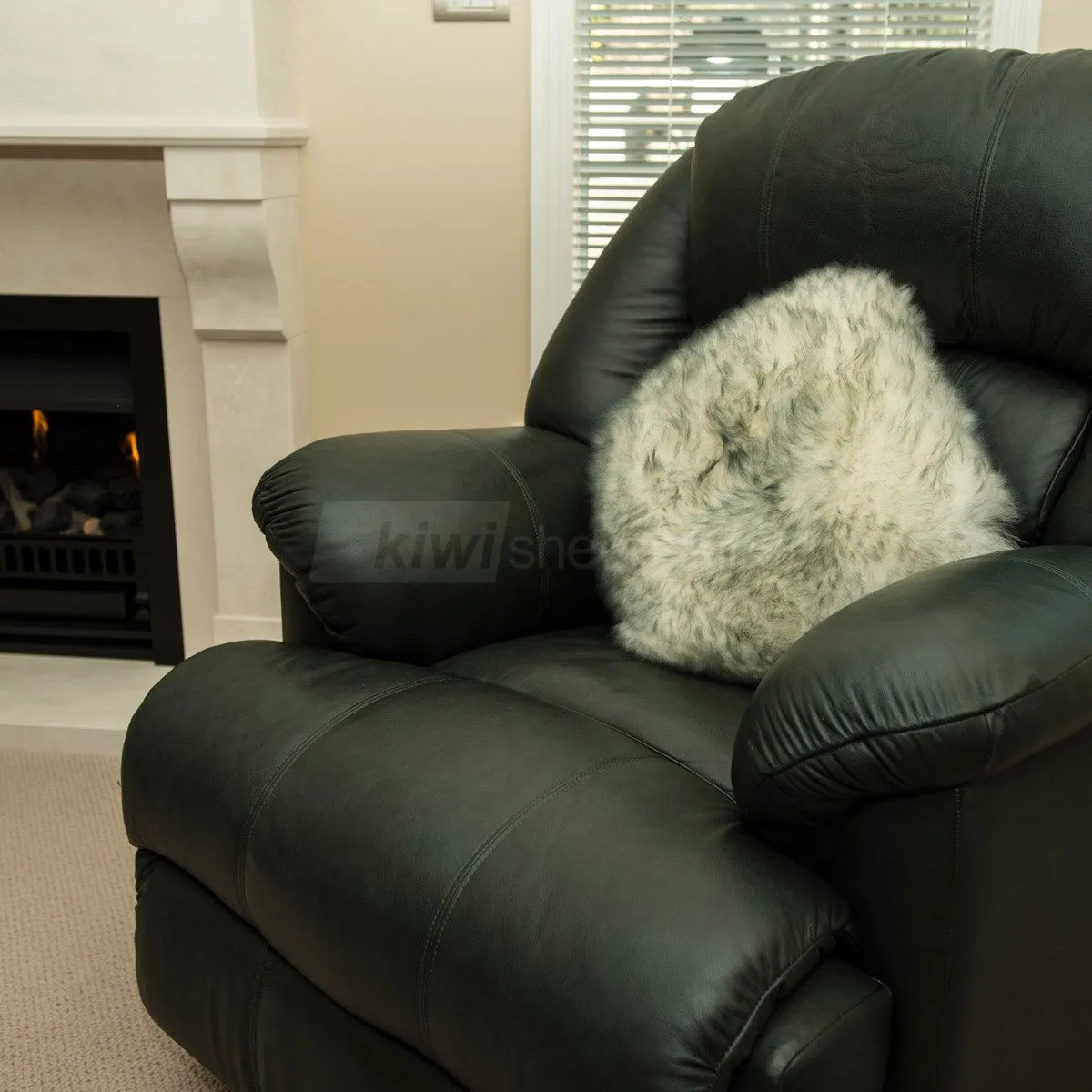 Sheepskin Pillow/Cushion Cover 35cm
