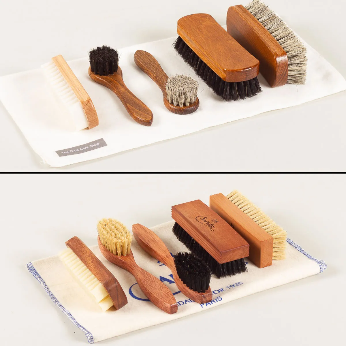 Shoe care valet Saphir Deluxe  - cherrywood