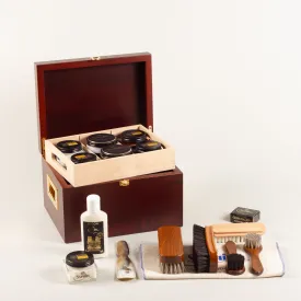 Shoe care valet Saphir Deluxe  - cherrywood