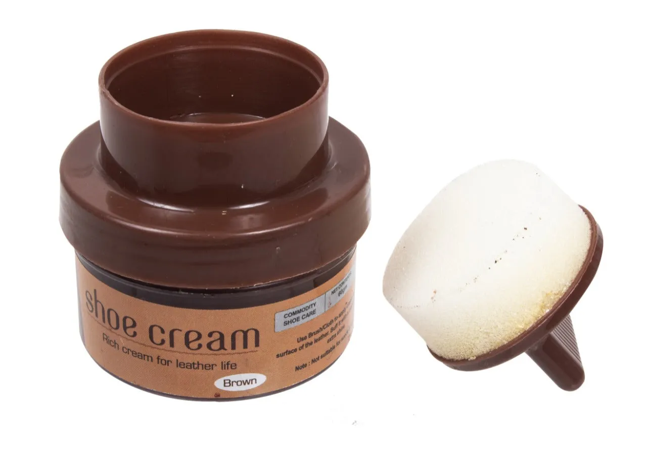SHOE POLISH CREAM (BROWN) 41508