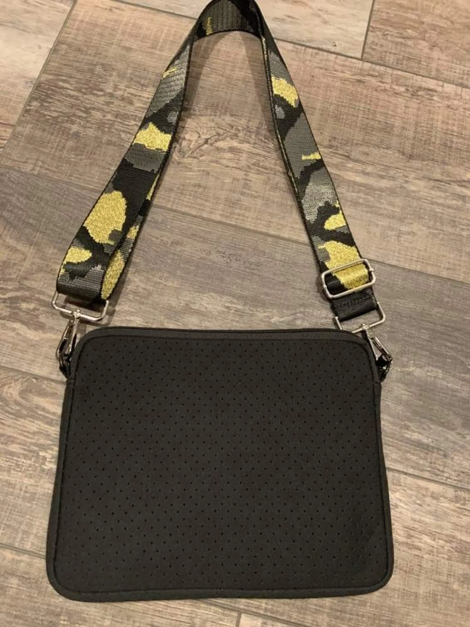 Small Neoprene Crossbody with Strap - Assorted Solid Colors