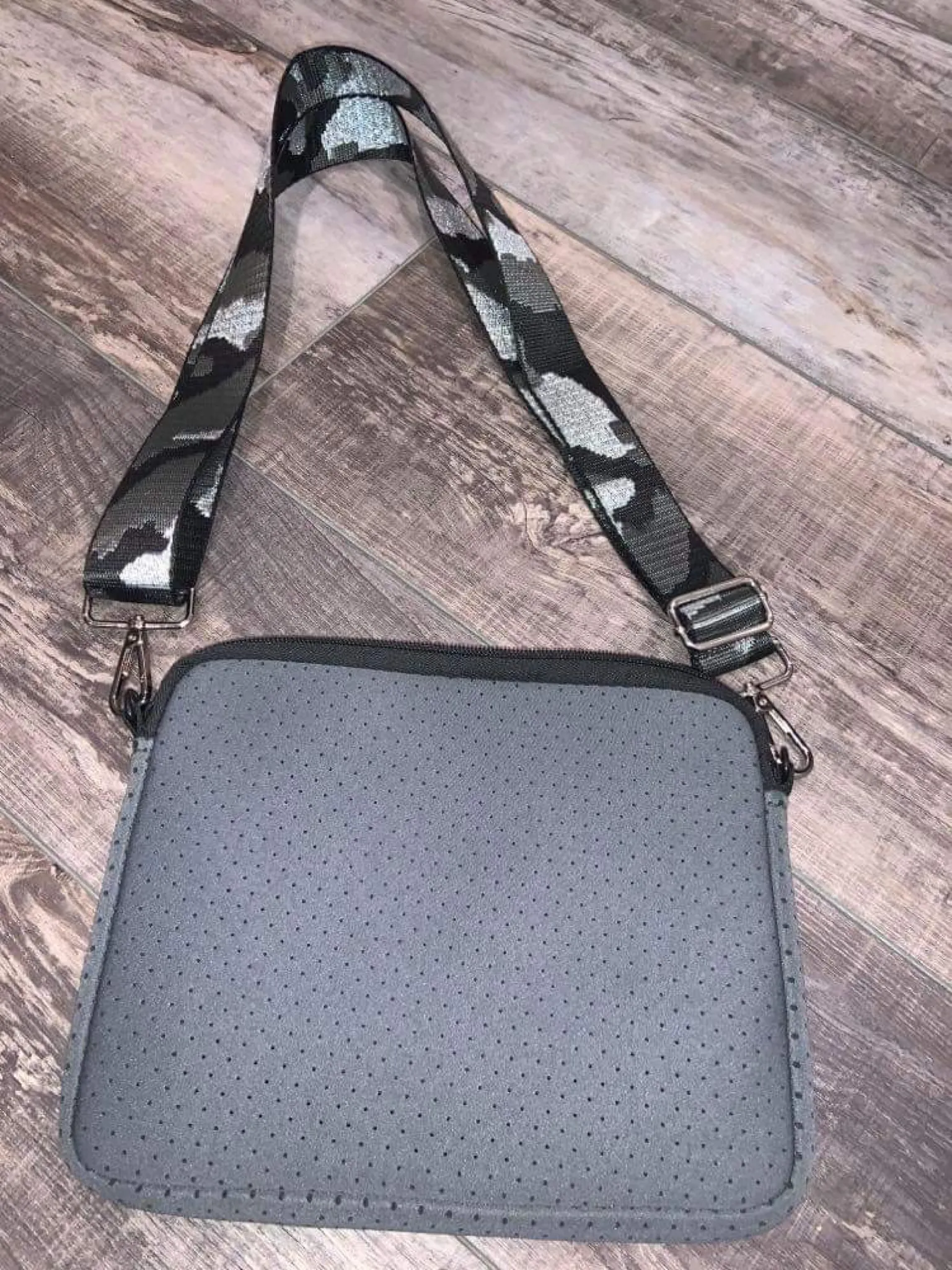 Small Neoprene Crossbody with Strap - Assorted Solid Colors