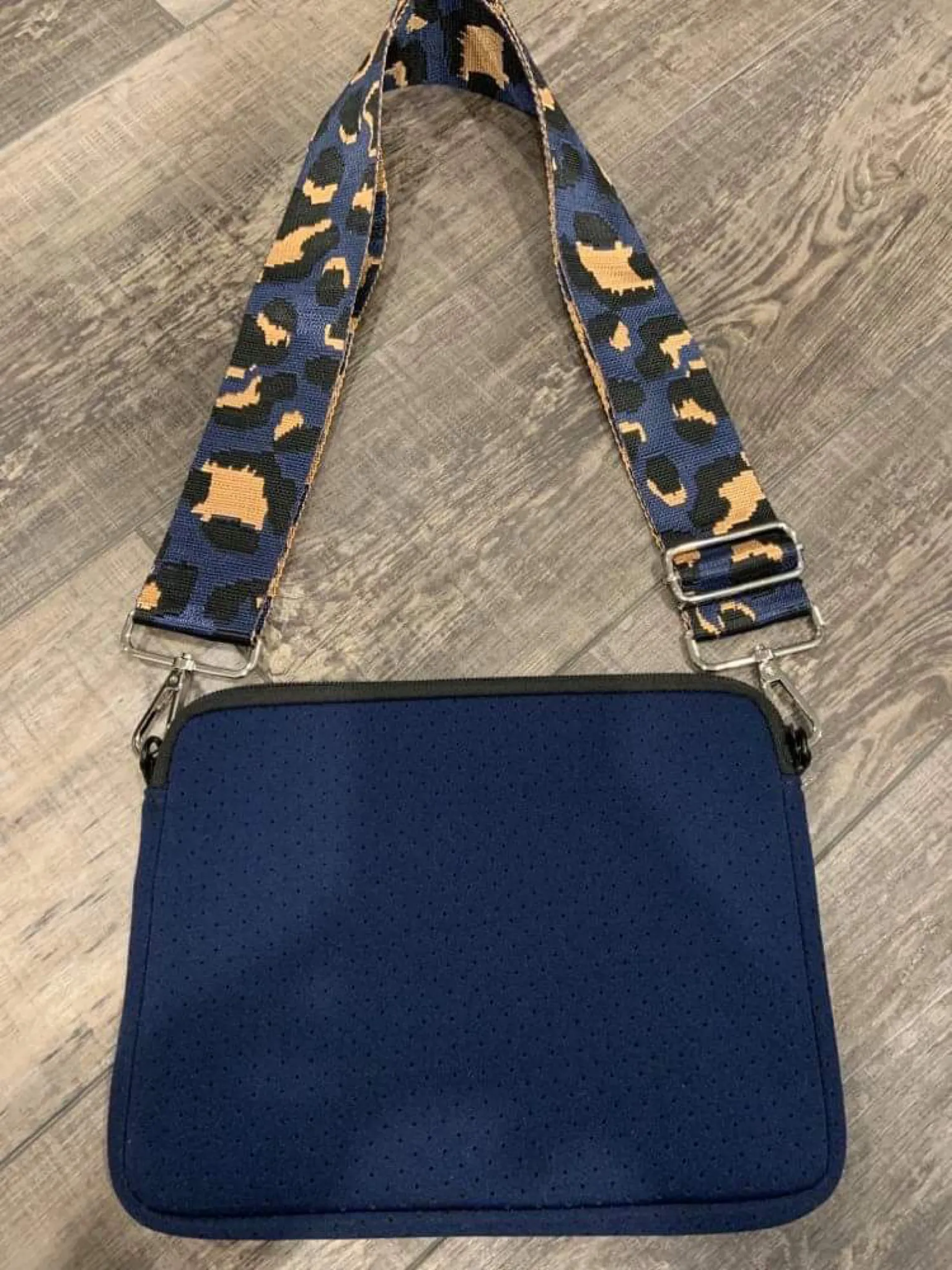 Small Neoprene Crossbody with Strap - Assorted Solid Colors