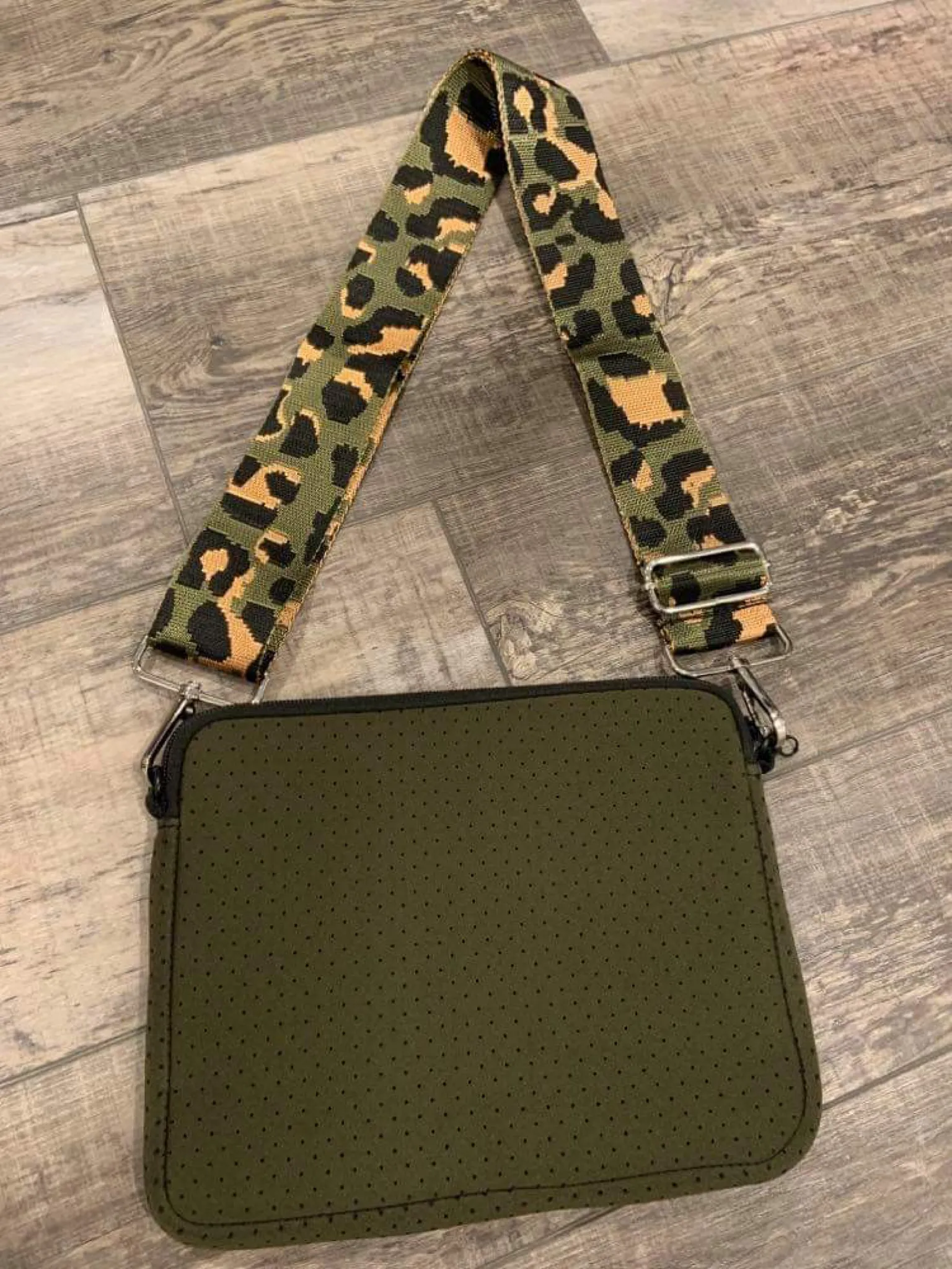 Small Neoprene Crossbody with Strap - Assorted Solid Colors