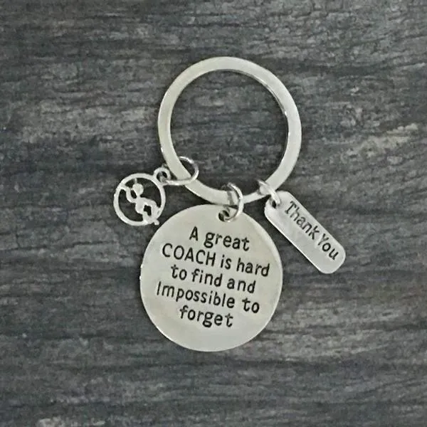 Swim Coach is Hard to Find But Impossible to Forget Keychain