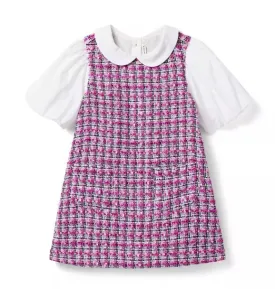 The Trending Tweed Dress - Lilac