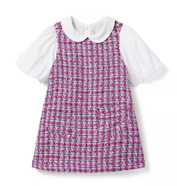 The Trending Tweed Dress - Lilac