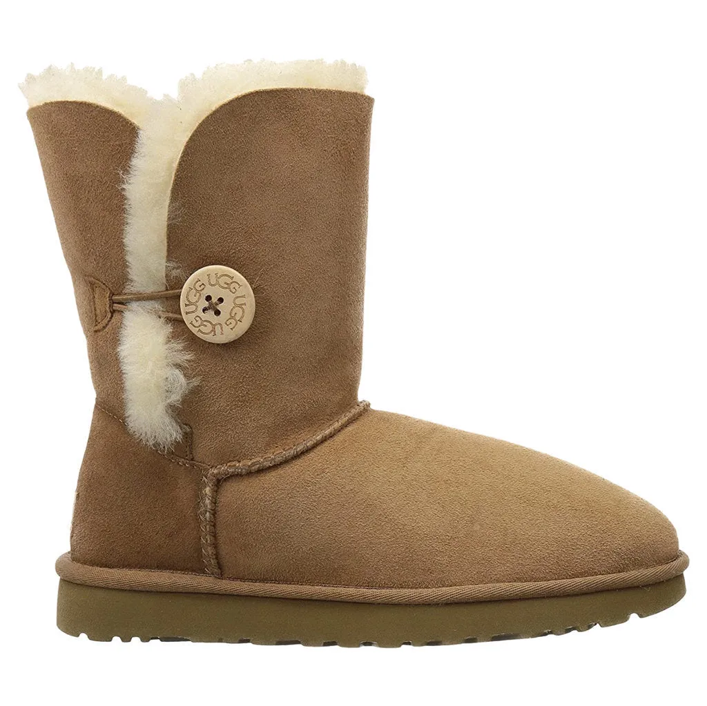 Ugg Short Bailey Button II Suede Sheepskin Women's Winter Boots