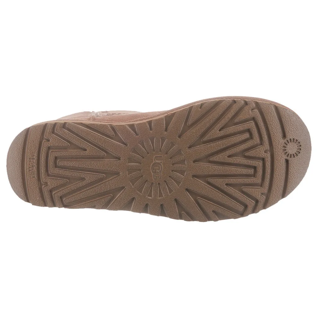 Ugg Short Bailey Button II Suede Sheepskin Women's Winter Boots