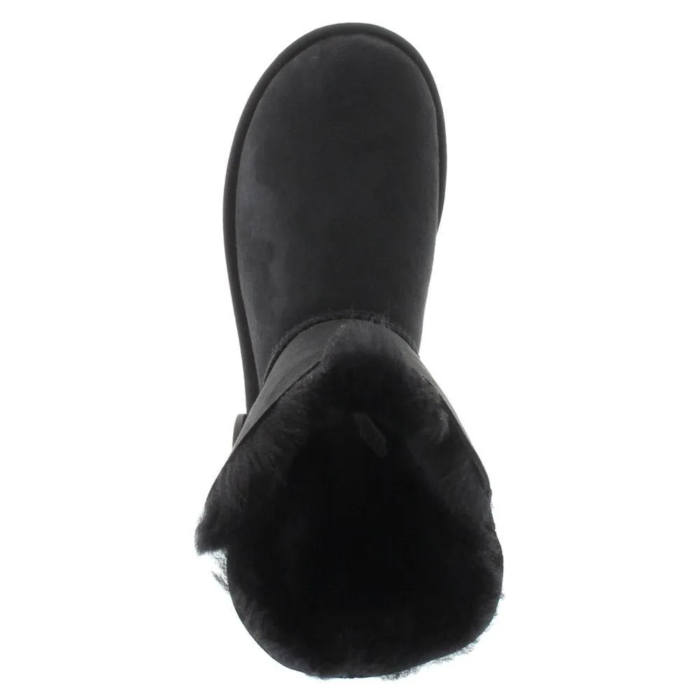 Ugg Short Bailey Button II Suede Sheepskin Women's Winter Boots