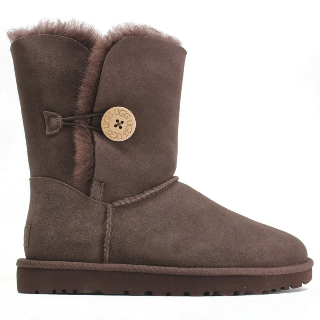 Ugg Short Bailey Button II Suede Sheepskin Women's Winter Boots