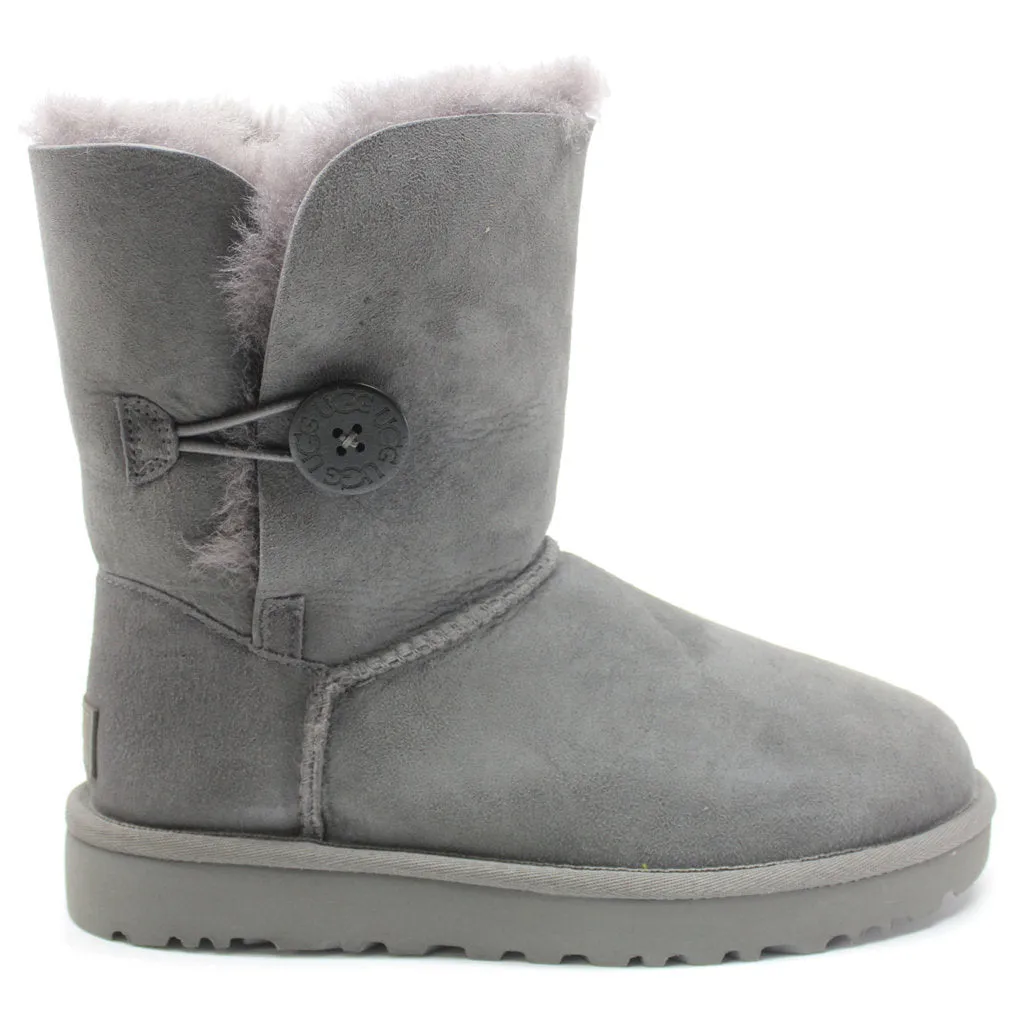 Ugg Short Bailey Button II Suede Sheepskin Women's Winter Boots