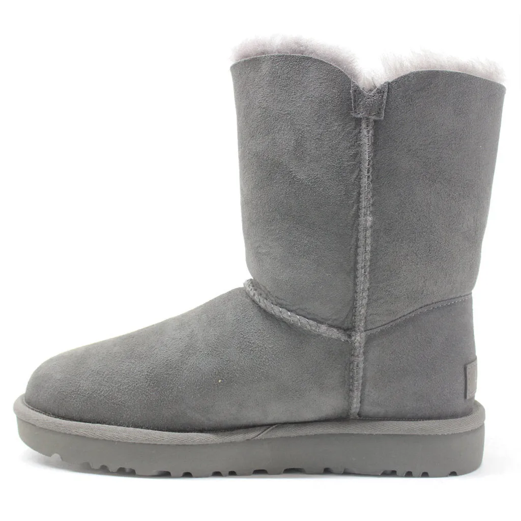 Ugg Short Bailey Button II Suede Sheepskin Women's Winter Boots