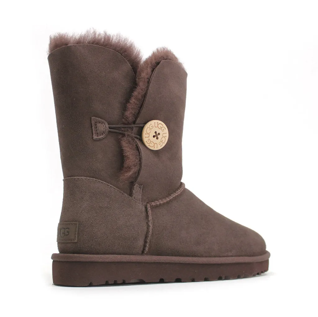 Ugg Short Bailey Button II Suede Sheepskin Women's Winter Boots
