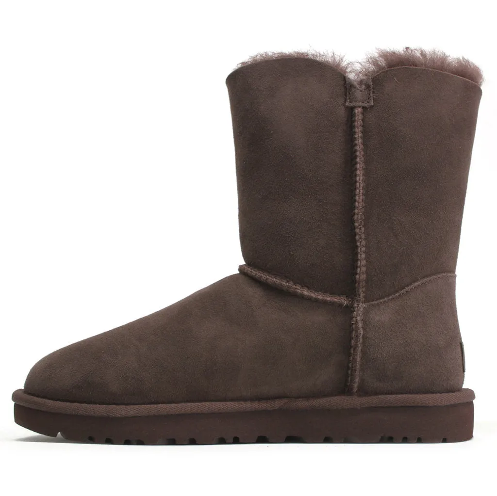 Ugg Short Bailey Button II Suede Sheepskin Women's Winter Boots