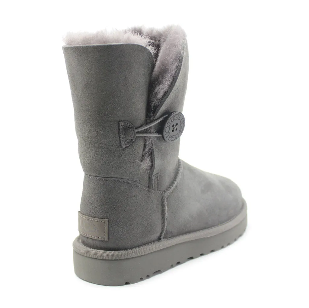 Ugg Short Bailey Button II Suede Sheepskin Women's Winter Boots
