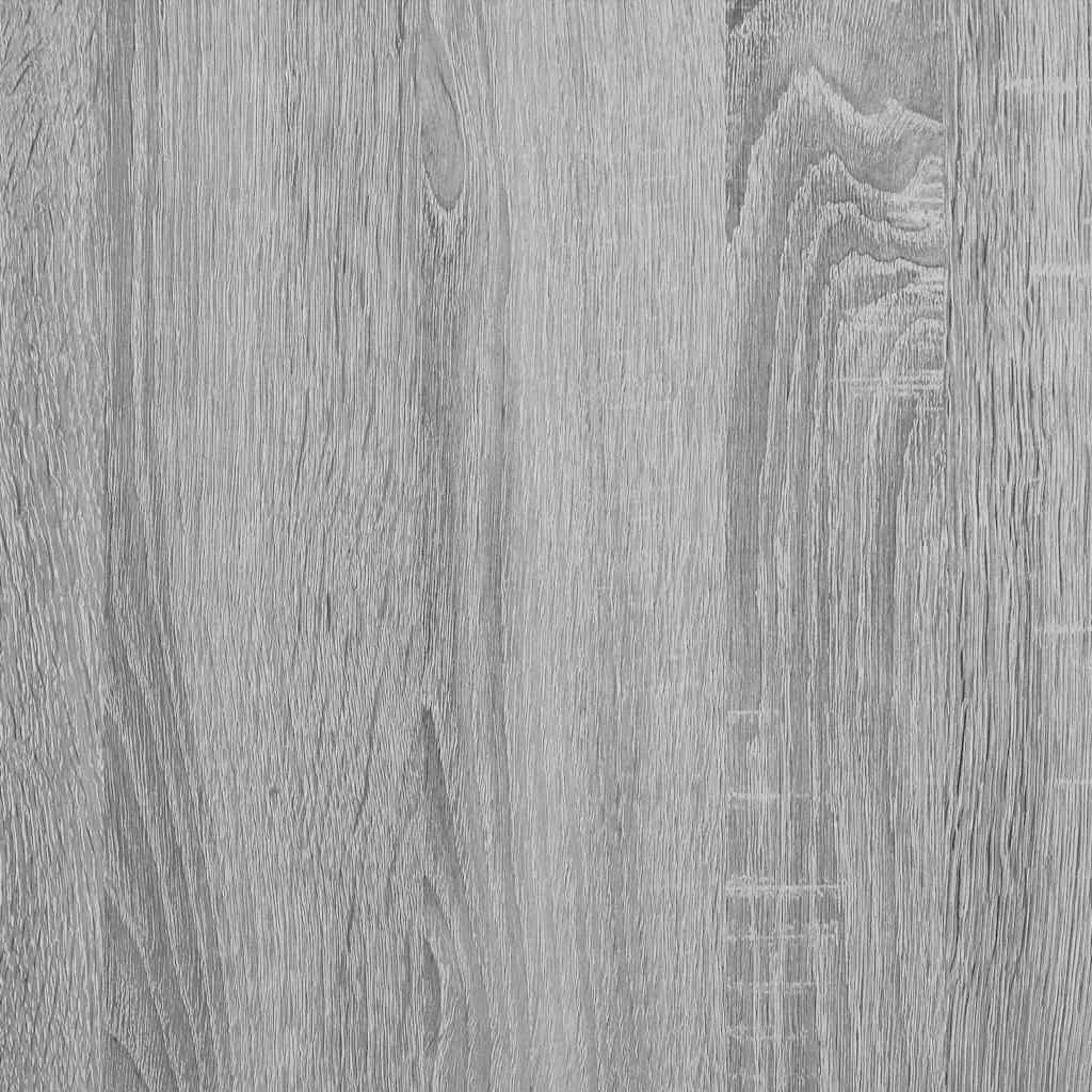 vidaXL Shoe Bench Grey Sonoma 80x40x53.5 cm Engineered Wood and Metal