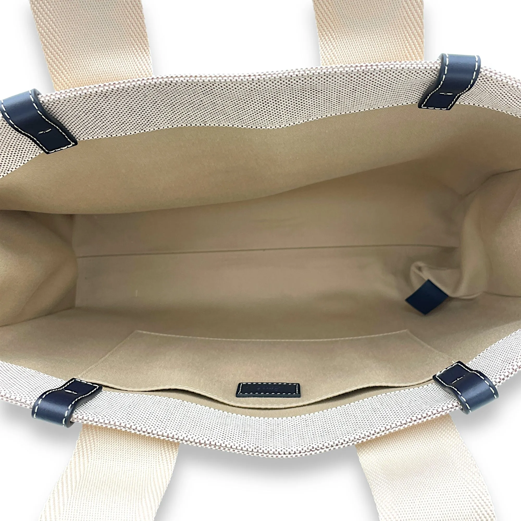 Woody Tote Bag Large Beige in Canvas