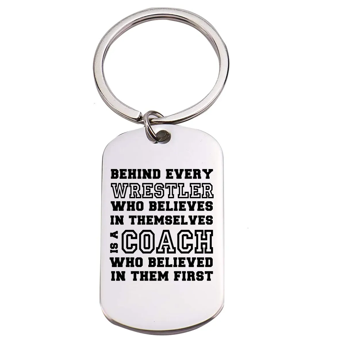 Wrestling Coach Keychain - Behind Every Player