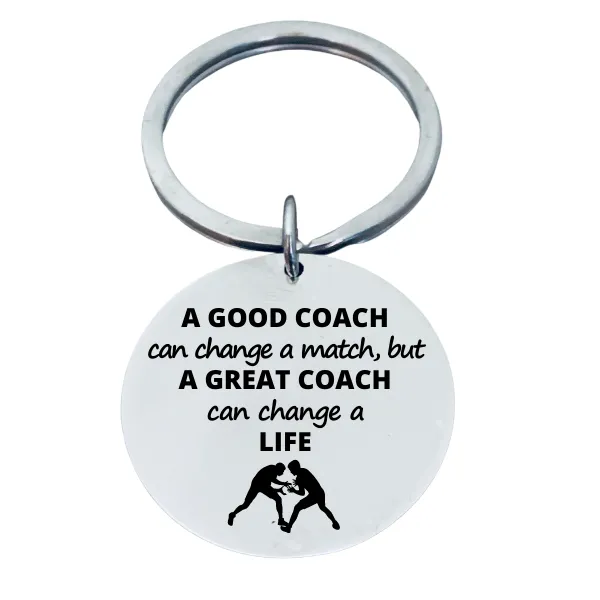 Wrestling Coach Keychain - Great Coach Keychain